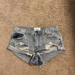 One Teaspoon Denim Shorts